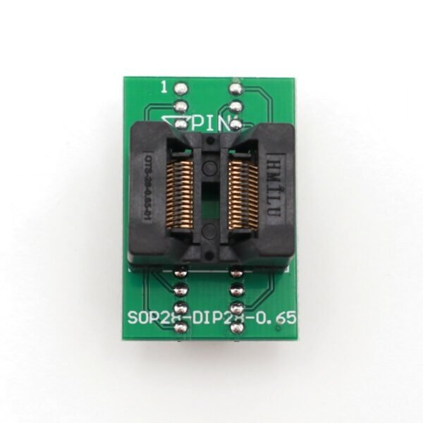 SOP28-DIP28-0.65mm سوكت برمجة SOP28 بفتحة 0.65 مم للتحويل إلى DIP28