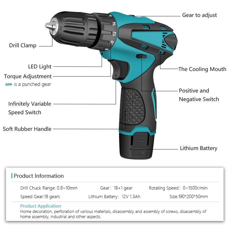 مفك كهربائي متعدد الإستعمال لكافة الأجهزه - الصورة 4