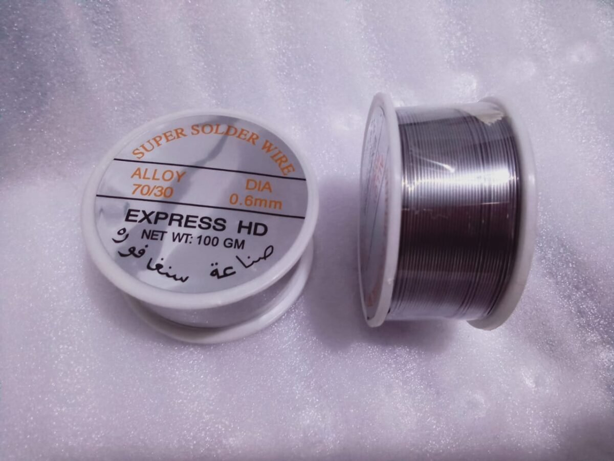 ⁦بكرة قصدير 100 جرام 0.6mm  70/30⁩ - الصورة ⁦2⁩