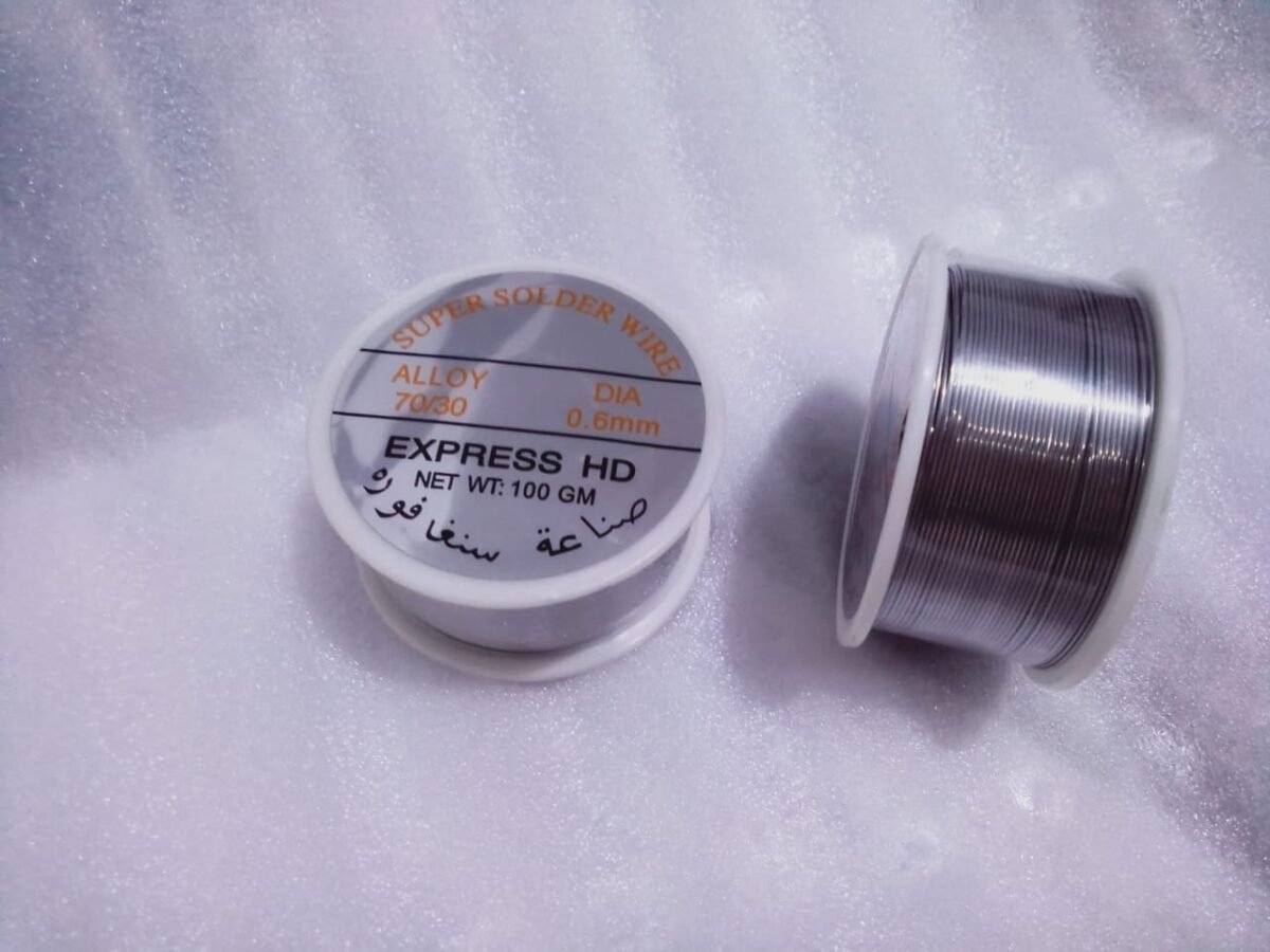 ⁦بكرة قصدير 100 جرام 0.6mm  70/30⁩ - الصورة ⁦3⁩