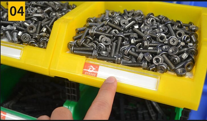 علب بلاستيك لتخزين البضائع والادوات بنظام الرفوف علب بلاستيك لتخزين البضائع والادوات بنظام الرفوف